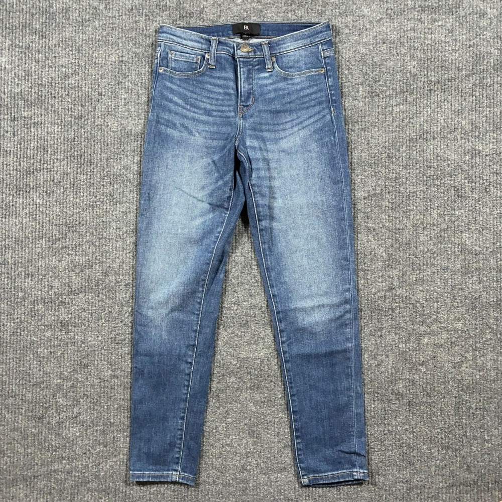 Banana Republic Womens Skinny Jeans Size 25‎ Medium Wash Stretch Mid Rise
